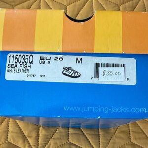 Jumping Jacks White Leather Kids Shoes